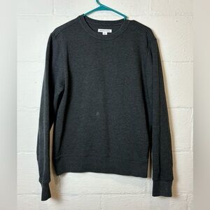 Amazon Essentials Basic Dark Charcoal Grey Men’s Crewneck Pullover Size Small